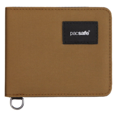 Geldbeutel Pacsafe RFIDsafe bifold wallet braun/schwarz Tan