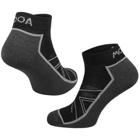 Socken MOOA Merino Adventure Low schwarz Black
