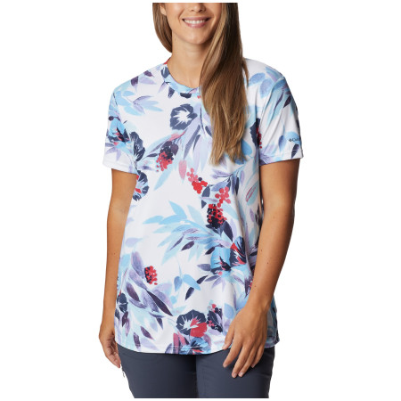 Damen-Funktionsshirt Columbia Fork Stream™ SS Tee weiß/blau Vista Blue, Wisterian