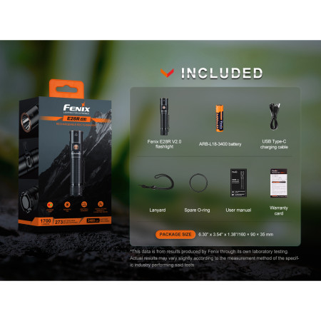 Aufladbare Taschenlampe Fenix E28R V2.0