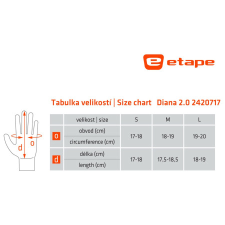 Damenhandschuh Etape Diana 2.0