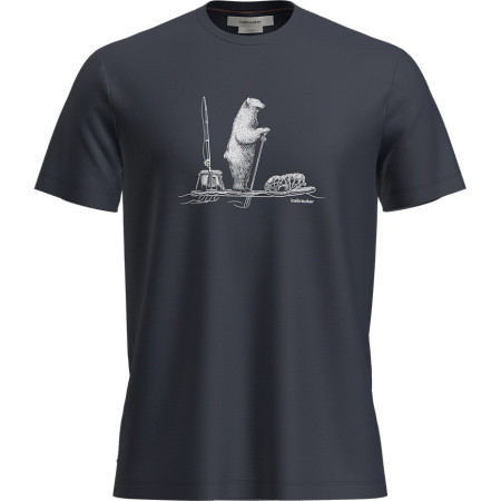 Herren-T-Shirt Icebreaker M Mer 150 Tech Lite SS T Pol Paddle dunkelblau Midnight Navy