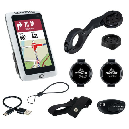 Fahrradcomputer Sigma Rox 12.1 EVO Sensor Set weiß white
