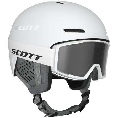 Set Helm und Brille Scott Track + Trace weiß White