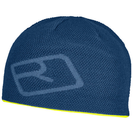Mütze Ortovox Merino Logo Knit Beanie blau petrol blue