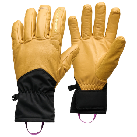 Wanderhandschuhe Black Diamond Tour Gloves braun/schwarz Beeswax-Black (9656)
