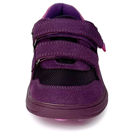 Dětské celoroční barefoot boty Bugga Safi Dark Purple