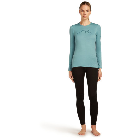 Damen-Funktionsshirt Icebreaker Women Merino 200 Oasis LS Crewe Rainer Ridge