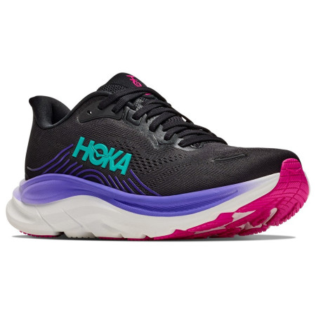 Damen Laufschuhe Hoka Clifton 11 schwarz/rosa Black / Neon Nebula