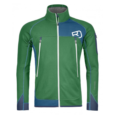 Herrenjacke Ortovox Fleece Plus Jacket grün/blau IrishGreen