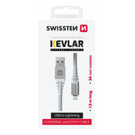 Kabel Swissten Kevlar USB / Lightning 1,5 m