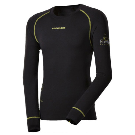 Herren-Thermoshirt Progress Termotriko E NDR 28DA dl.r. (2 (2016) schwarz Black/GreenStitching