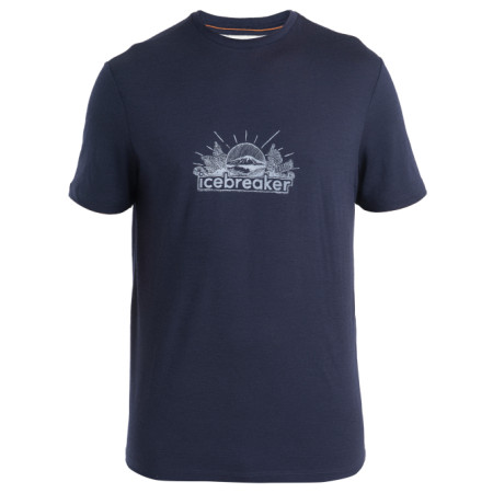 Herren-T-Shirt Icebreaker Men Merino 150 Tech Lite III SS Tee IB Grown Naturally dunkelblau Midnight Navy