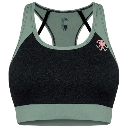 Sport-BH Rafiki Corona schwarz/grün GraniteGreen