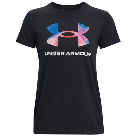Damen-T-Shirt Under Armour W SPORTSTYLE LOGO SS schwarz/weiß Black / / White