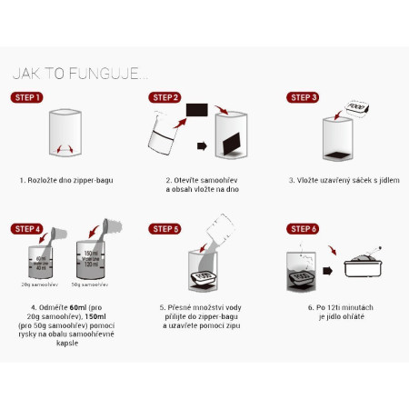 Heizbeutel zur Essenaufwärmung Adventure Menu Zipper-bag