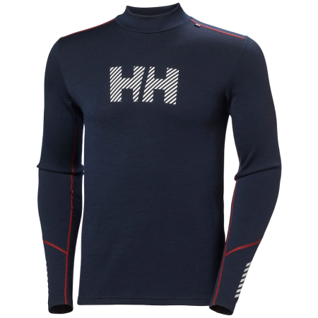 Herren-Funktionsshirt Helly Hansen Lifa Merino Midw Logo dunkelblau Navy
