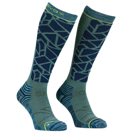 Herren Kniestrümpfe Ortovox Ski Tour Comp Long Socks M blau deep ocean