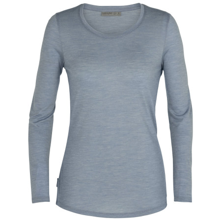 Damen-T-Shirt Icebreaker W Sphere LS Low Crewe grau GravelHeather