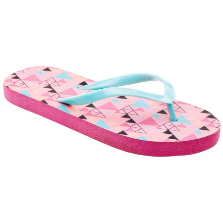 Kinder Flip-Flops Aquawave Padma Jr rosa ConchShellTrianglePrint/AquaSplash
