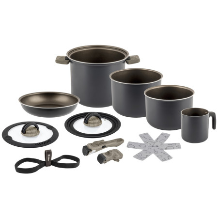 Topfset Brunner Torralta Ø 22 cm grau/schwarz