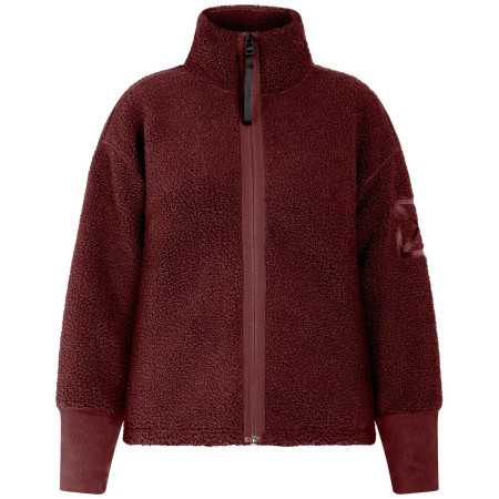 Damen-Sweatshirt Didriksons Mella Wns Fz 3 weinfarbe Old rust