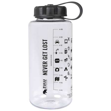Flasche Zulu Travel Tritan Wide 1L durchsichtig transparent