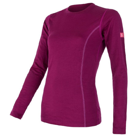 Damen-Funktionsshirt Sensor Merino Wool Active Langarmshirt lila Lilla