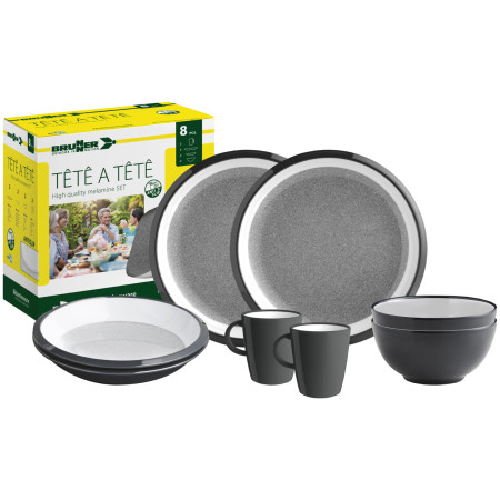 Geschirrset Brunner Set tête-à-tête Granyte 8 pcs