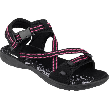 Damensandalen Loap Flutte schwarz/rosa Black/Pink