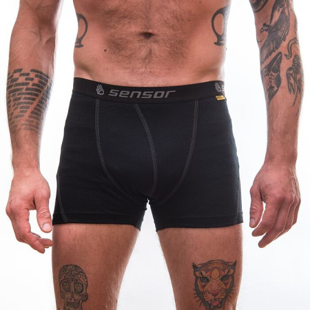 Boxershorts Sensor Merino Wool Active schwarz