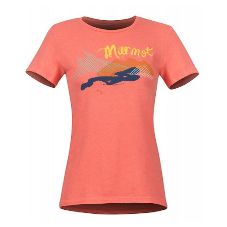 Damen-T-Shirt Marmot Wm's Esterel Tee SS rot FlamingoHeather