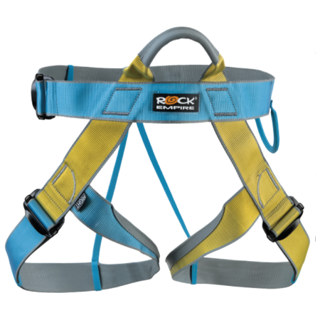 Klettergurt Rock Empire Speedy blau/gelb Cyan