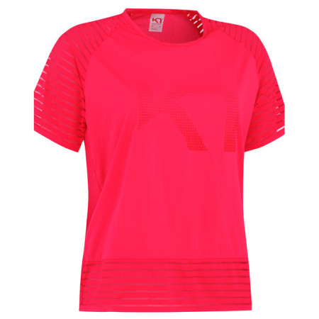 Damen-T-Shirt Kari Traa Maiken Tee rosa Shock