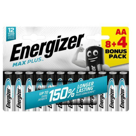 Batterie Energizer Max Plus AA/12 8+4 silber
