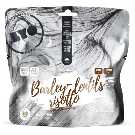 Trekkingnahrung Lyo food Barley lentils risotto 500g