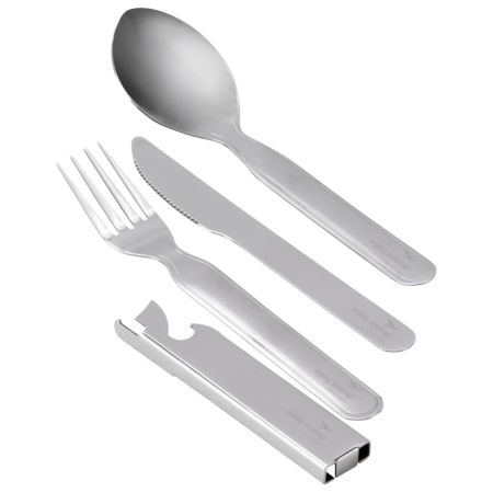 Besteck Easy Camp Travel Cutlery Deluxe silber Silver