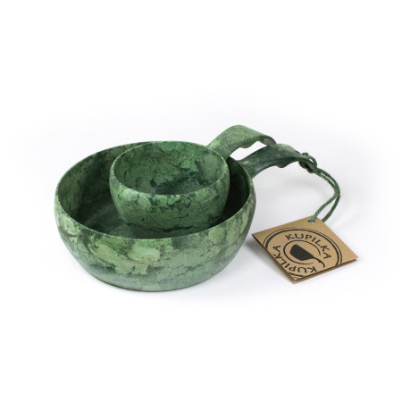 Schüssel und Teller Kupilka Kuksa 55 + 21 Set grün Green