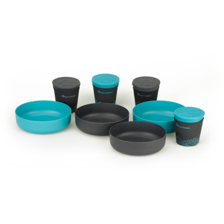 Geschirrset Sea to Summit DeltaLight Camp Set 4.4 blau/grau Pacific Blue / Grey