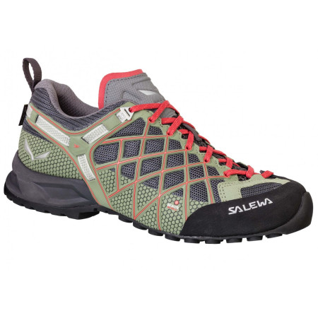 Damenschuhe Salewa Wildfire S GTX grau Magnet/HotCoral