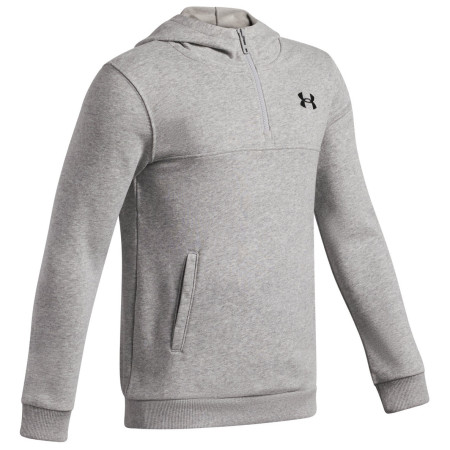 Kinder-Sweatshirt Under Armour RIVAL LW 1/4 ZIP HOODIE Gray