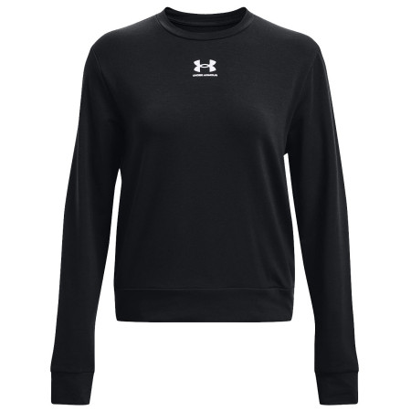 Damen-Sweatshirt Under Armour Rival Terry Crew 2024 schwarz Black/White