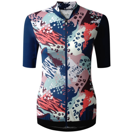 Damen-Radtrikot Dare 2b Cycle Tops blau Bold Shape Print - A5H