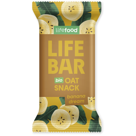 Riegel Lifefood Lifebar Oat Snack banánový BIO 40 g