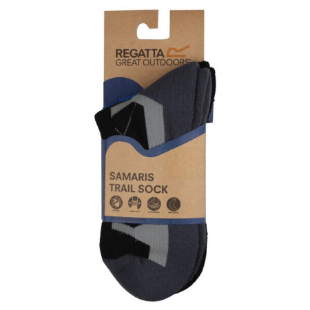 Herrensocken Regatta 2pk Outdoor ActvSck schwarz/grau Black/Hawaii