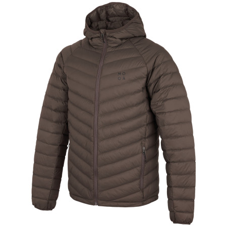Herren-Daunenjacke MOOA DownLite braun Coffee