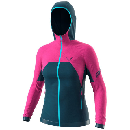 Damenjacke Dynafit Tour Wool Thermal W Hoody blau/rosa Flamingo/