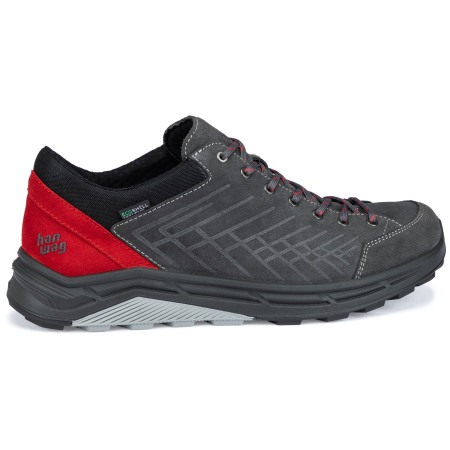 Trekkingschuhe Hanwag Coastrock Low ES grau/rot asphalt/red