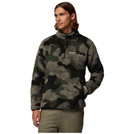 Herrenpullover Columbia Rugged Ridge™ High Pile Half Zip grün/schwarz Stone Green Mod Camo