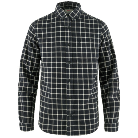 Herrenhemd Fjällräven Övik Flannel Shirt M blau/weiß Dark Navy-Chalk White